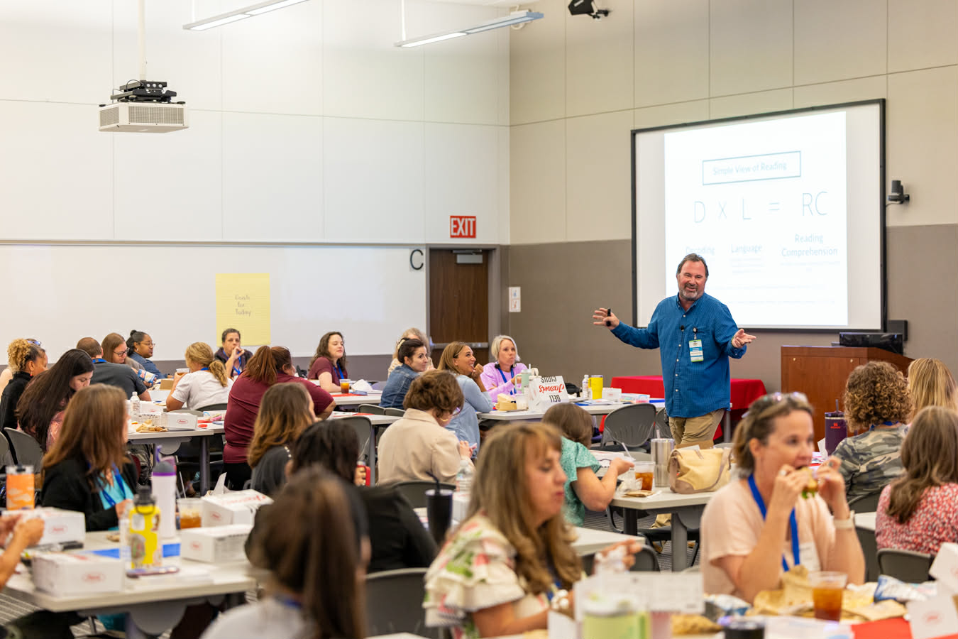 LiTerrific professional development session with teachers